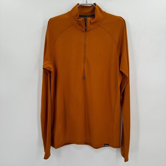 Patagonia Men's Capilene Long Sleeve Midweight Zip-Neck Pullover Baselayer sz L - Picture 1 of 11
